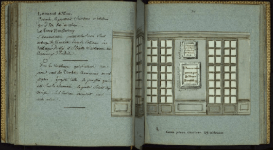  Inventari i catàleg dels Tableaux du Cabinet du Roi, ubicats en  la Sur-Intendance des Batimens de Sa Majesté a Versalles (1784) volum 1